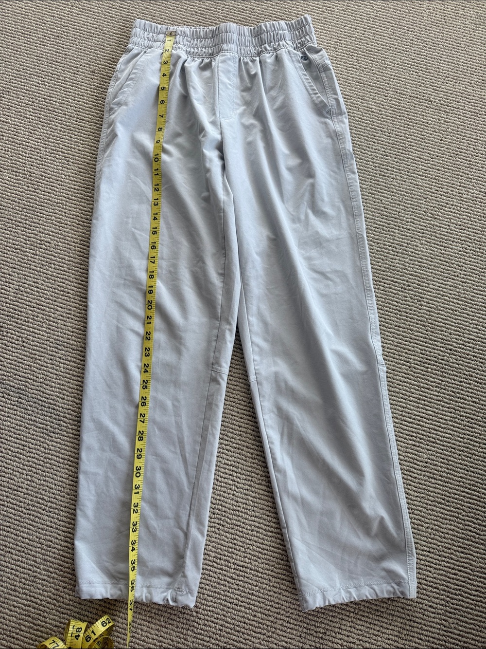 Apana Light Gray Women's Elastic-Waist Jogger Pants